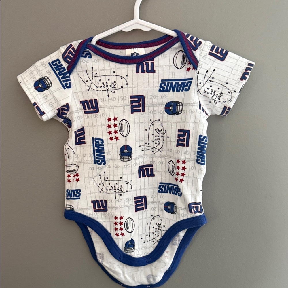 NFL Giants Baby Bodysuit - Blue and White